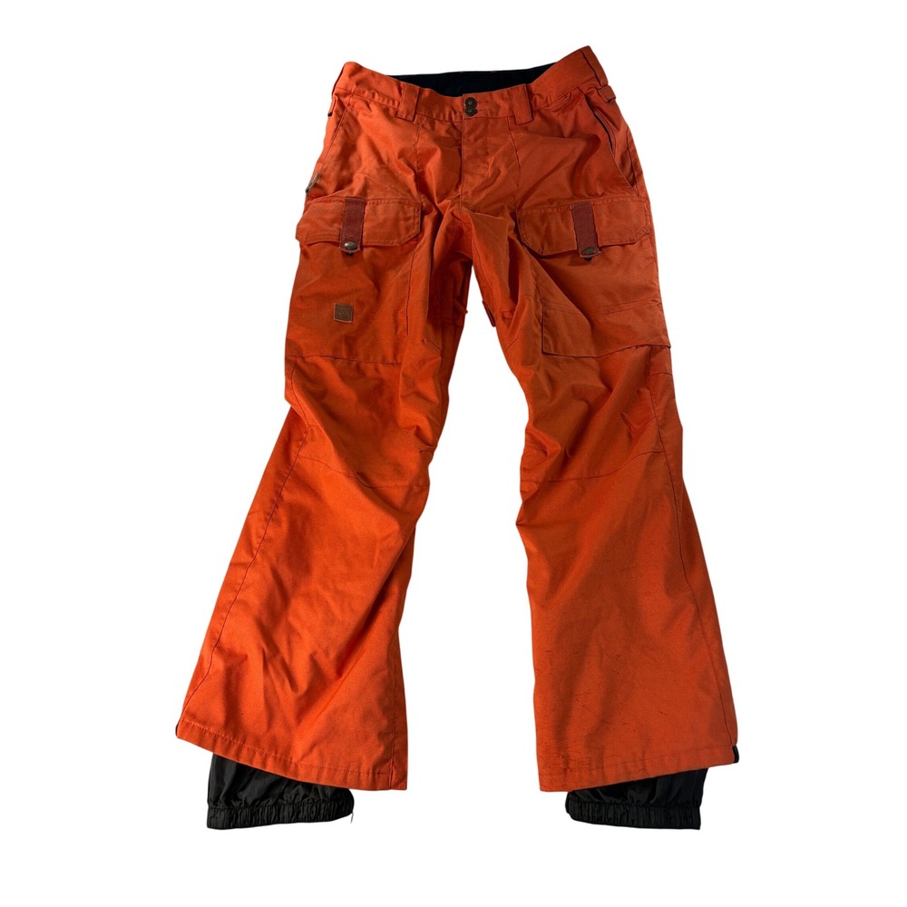 DC Shoes Snowboarding Pants Mens Medium Waterproof 15K Orange Winter Ski